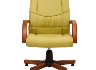 Computer Swivel Chair Modern Green Office Chair Upholstered Chair Imitation Leather Armchair